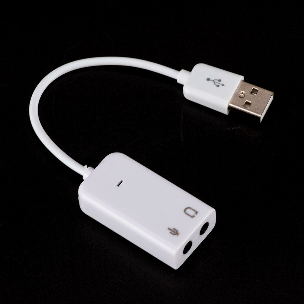 USB 7.1 Sound Card External Independent Computer Desktop With Cable Free D.l8
