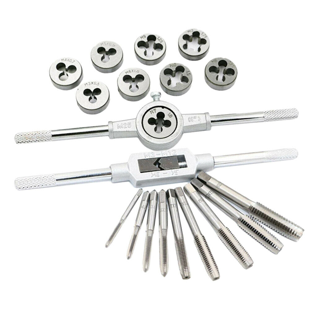 20Pcs/Set Tap Wrench Metric Manual Screw Tap Screwdriver Bit Set M3-M12