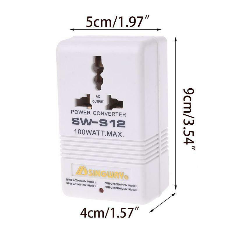 Professional 220/240V To 110/120V Power Voltage Electricity Adapter Converter