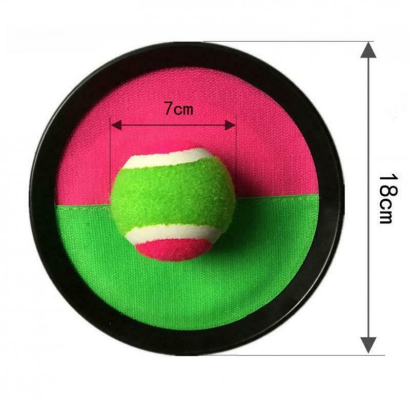 Toss & Catch Ball Game Set with 2 Disc Paddles and 1 Ball, Both great for Indoor