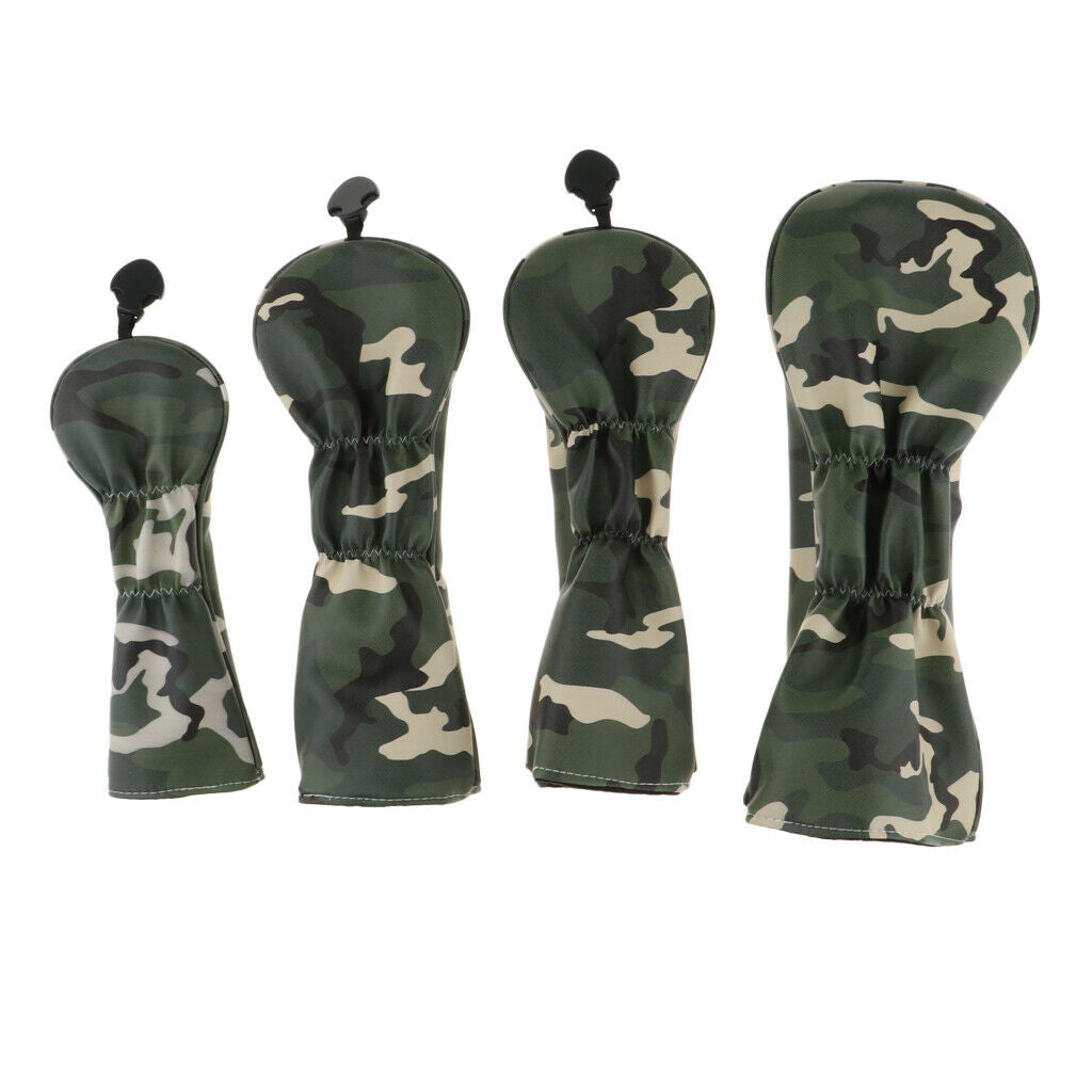 Golf Head Cover #1#3#5 Wood Headcover Durable Fairway with No. Tag Club Covers