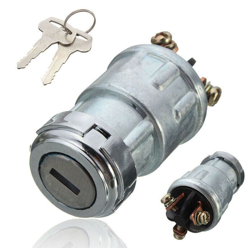 Universal Replacement Ignition Switch Lock Cylinder With 2 Keys For Car Auto Ad