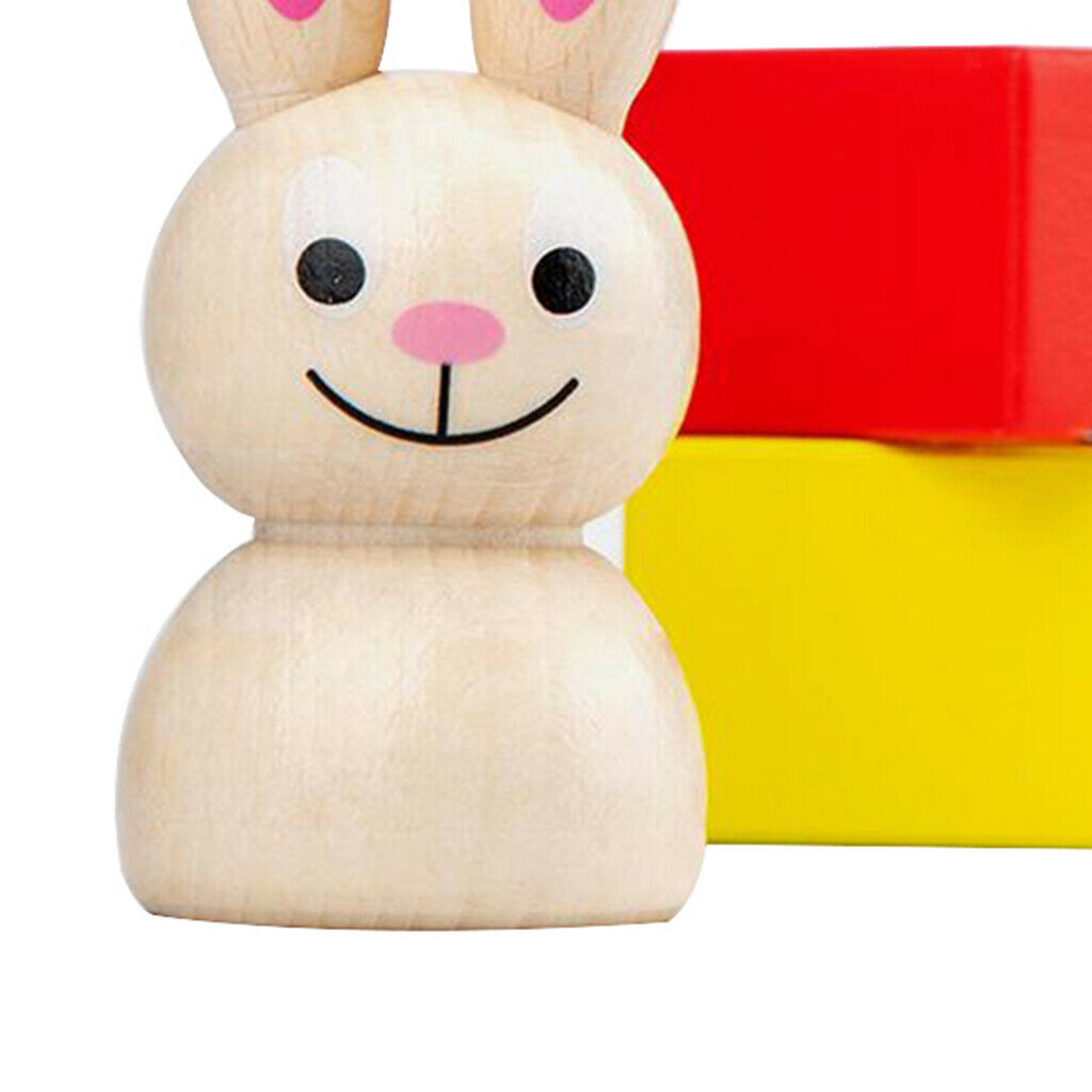 Wooden Building Block Set Natural Wood Stacking Kindergarten Educational