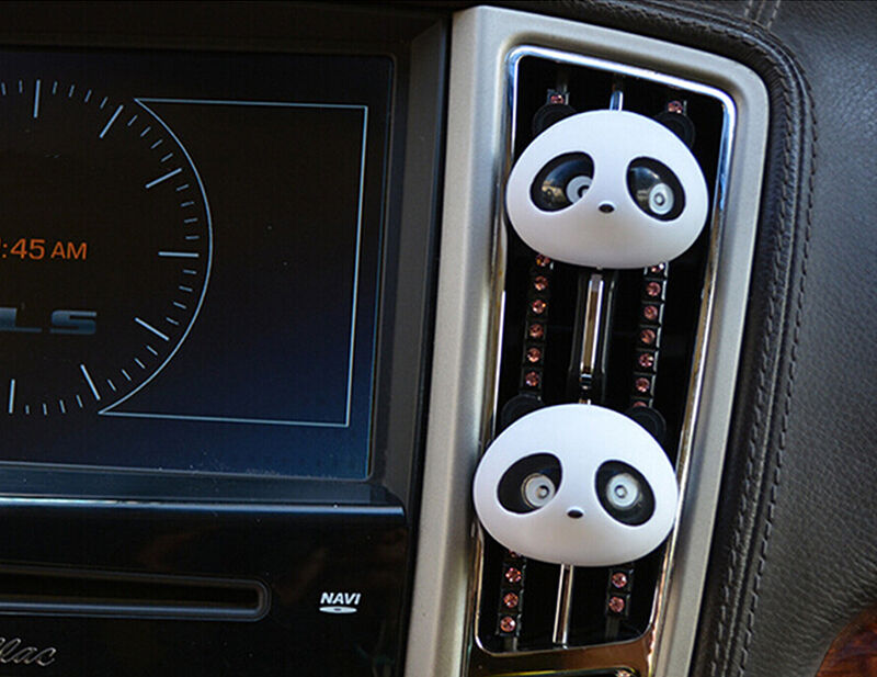 2X Decor Auto Dashboard Air Freshener Blink Panda Perfume Diffuser For Car BDAU