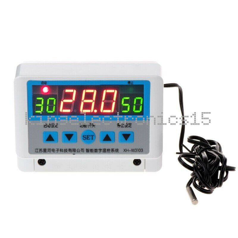 AC 220V 30A 6600W Digital Thermostat Temperature Controller Temperature Control