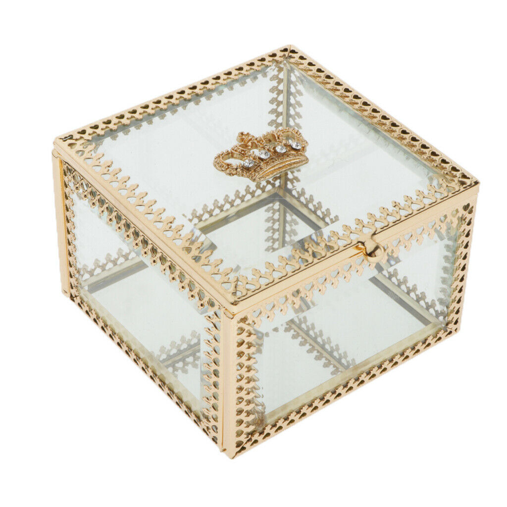 Clear Makeup Storage Container Display Flowers Container for Necklace Bracelet