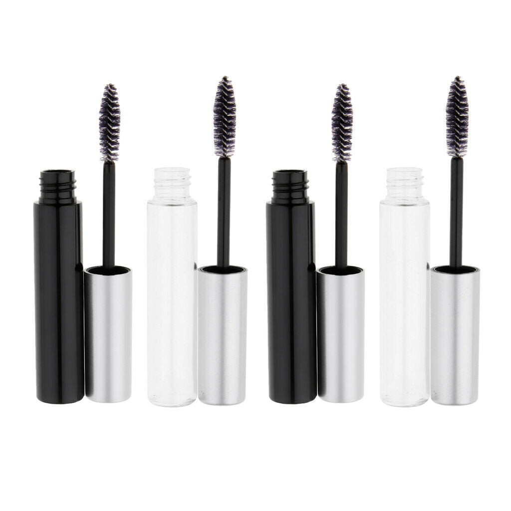 4 Piece 10ml Empty Mascara Tubes Wands Eyelash Oil Vial Liquid Bottle Funnel