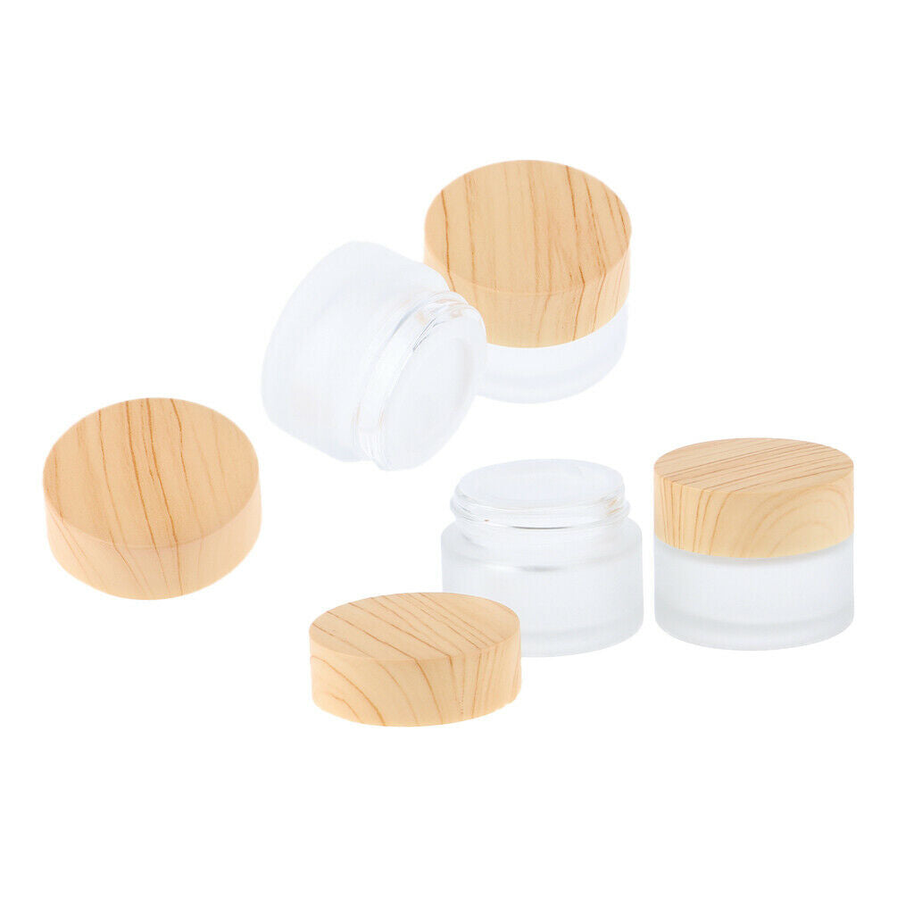4Pcs Empty  Cosmetic Jars Bottles for Eyeshadow Lotions Creams Mud Masks
