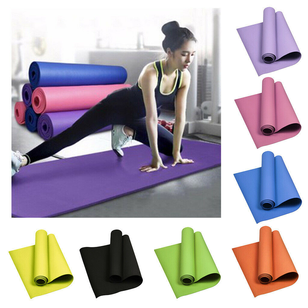2Pcs EVA Foam Thick Yoga Mat Lightweight Fitness Gym Cushion for Stretching
