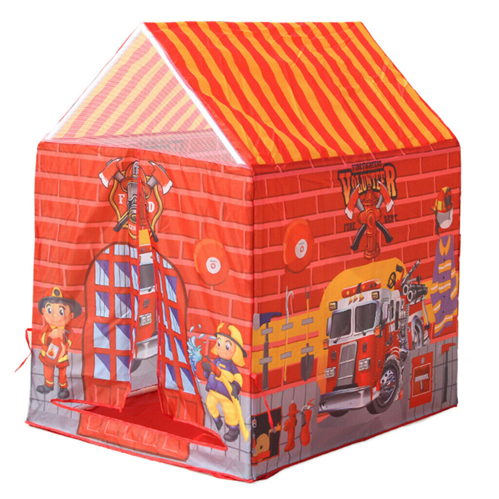 Kids Playhouse Toys Play Tent Children's House Boy Girls Gift Fire Fighting
