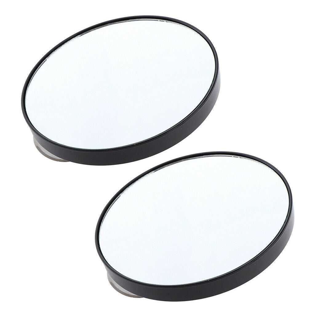 2 Pieces 10X Magnifying Round Mirrors with 2 Mounting Suction Cups - Use for