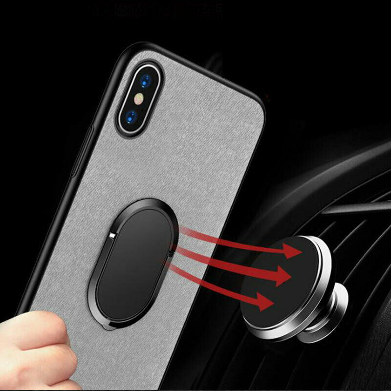 Magnetic Finger Ring Holder 360 Rotating Bracket Stand 90 Folding For Phon Lt