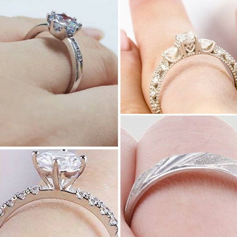 8 Sizes Silicone Invisible Ring Size Adjuster Reducer Ring Sizer Fit Any Rin SJ