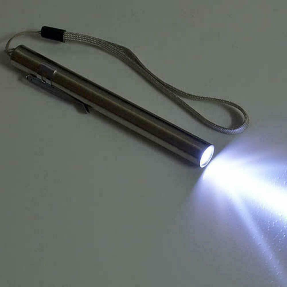 50 Lumens Portable Super Bright Led USB Rechargeable Pen Pocket Torch Lamp-UK