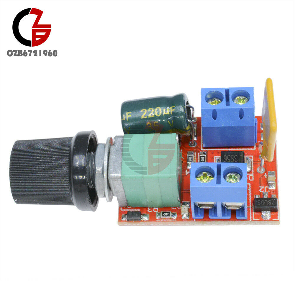 10x Mini DC 3V-35V 5A Motor PWM Speed Controller Speed Control Switch LED Dimmer