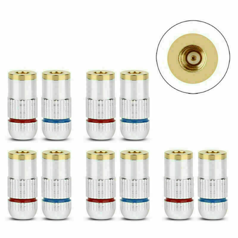 5X MMCX Female Earphone Cable Wire Connector For UE900 SE535 SE215 W20 Chrome CA
