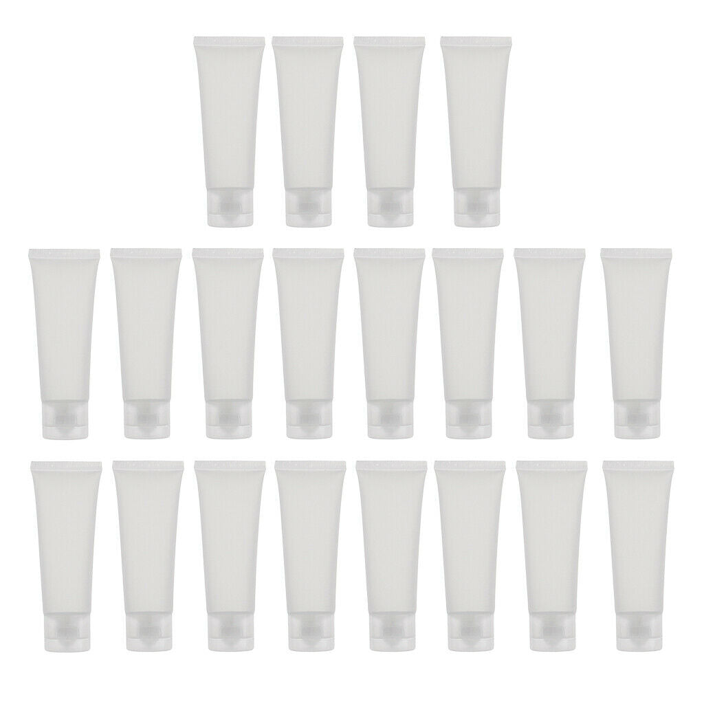 100 Pieces Frosted Empty Squeeze Skincare Makeup Travel Bottle Containers