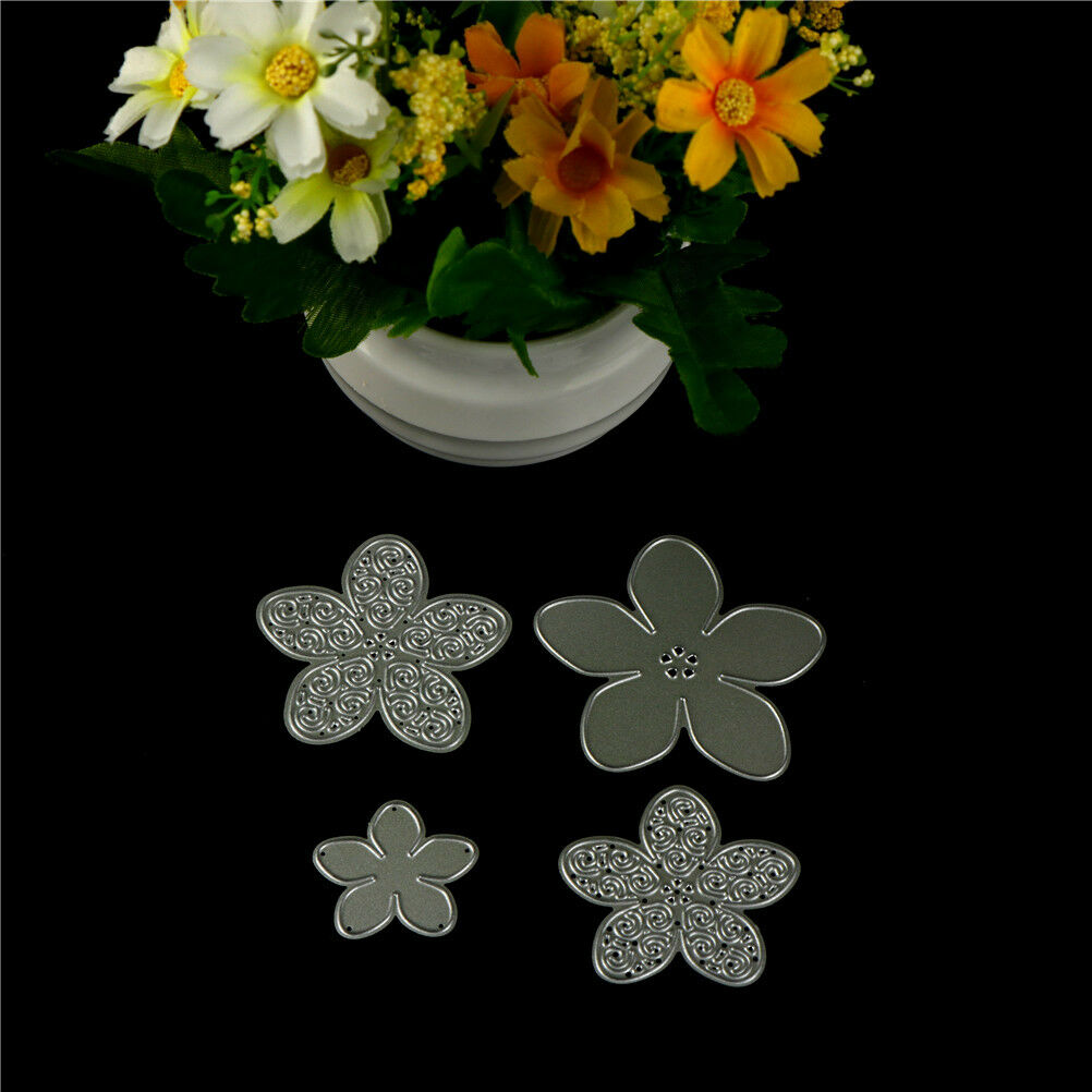 4pcs attractive Flowers Cutting Dies for DIY Scrapbook/photo album Decora.l8