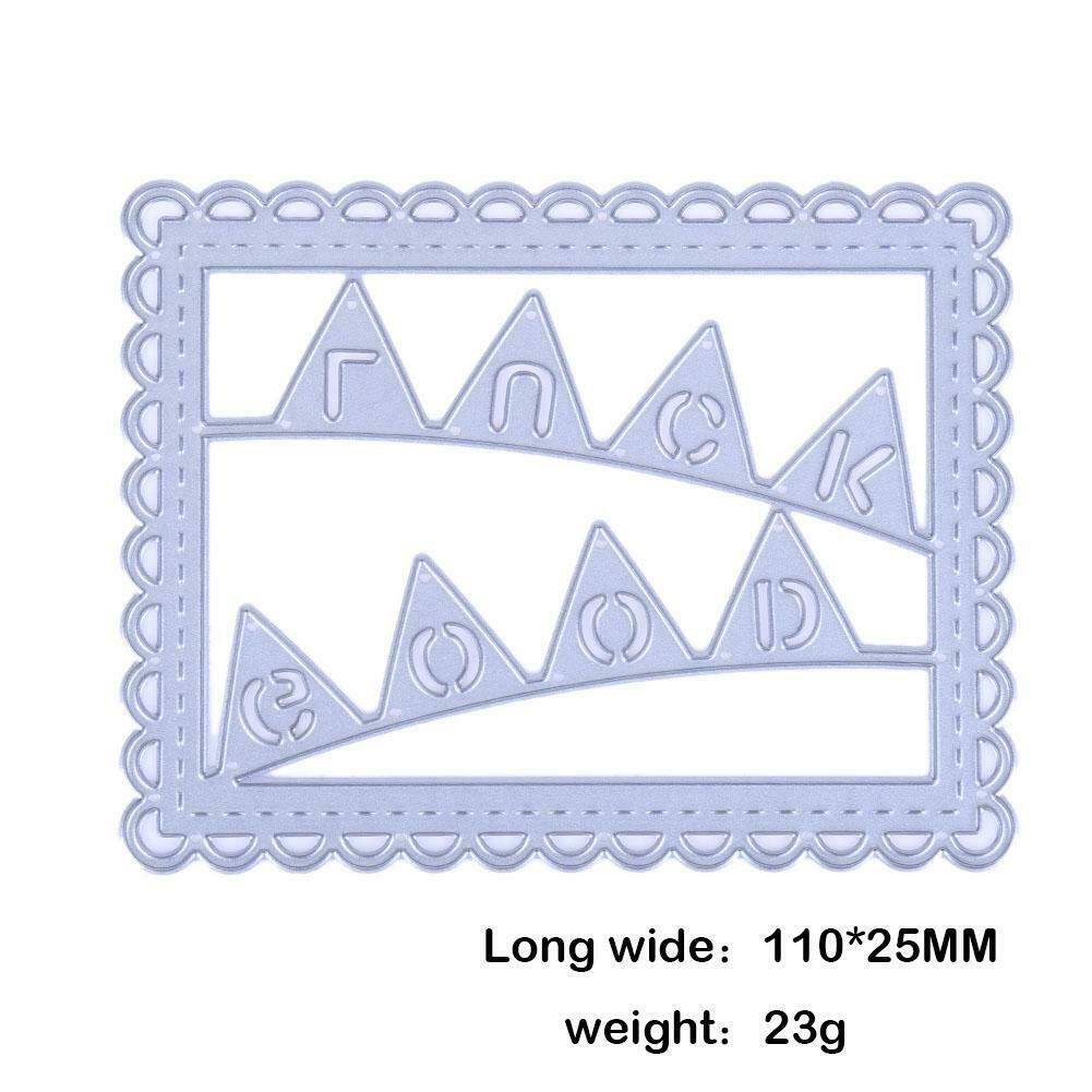 1pc Metal Flags Square Dies Stencil Craft Embossing Cut Die For DIY Card @
