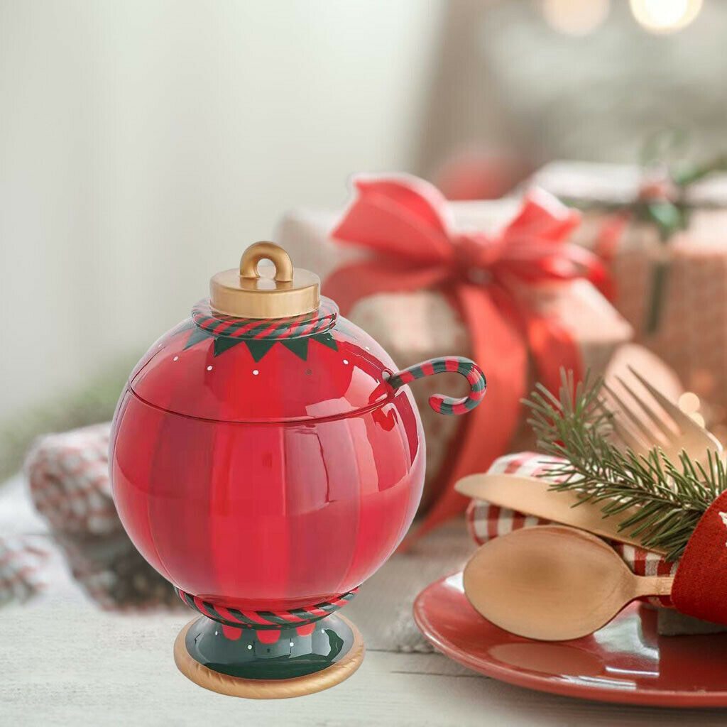 Christmas Snacks Jar Cookie Sugar Storage Container for Kitchen Chocolate