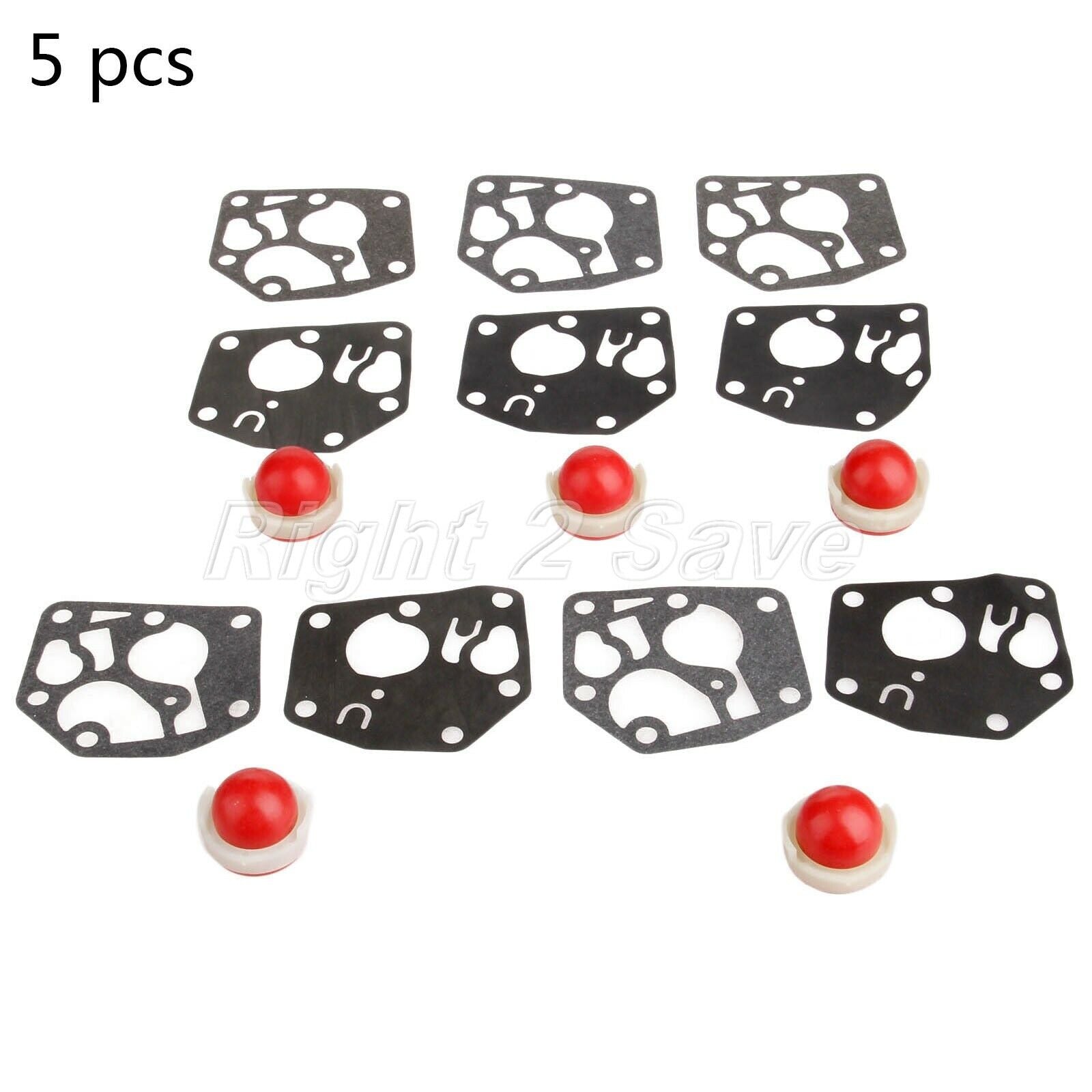 5 x Primer Bulb Diaphragm Gasket  Kit for Briggs Stratton 494408 694394 795083