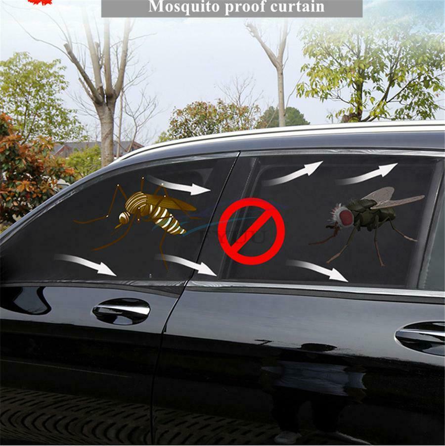 1 Pair Car Rear Sun Shade Anti-UV Windshield Visor Cover Universal Fit For Sedan