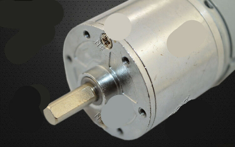 ZGA37RH DC 24V 60RPM 6mm Shaft Dia Cylinder permanent magnet Geared Box Motor