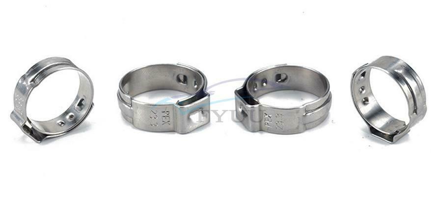 60 x 3/4" Stainless Steel Hydraulic Hose Clamp, O-Clamp Pipeline Fuel Air Clamp