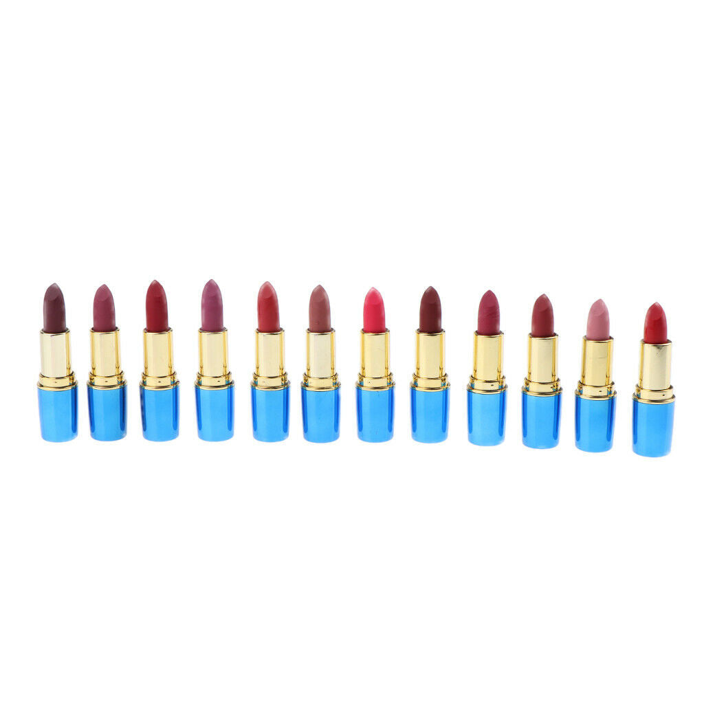 12 Colors Women Beauty Waterproof Long Lasting Cosmetics Lipstick Set Lot