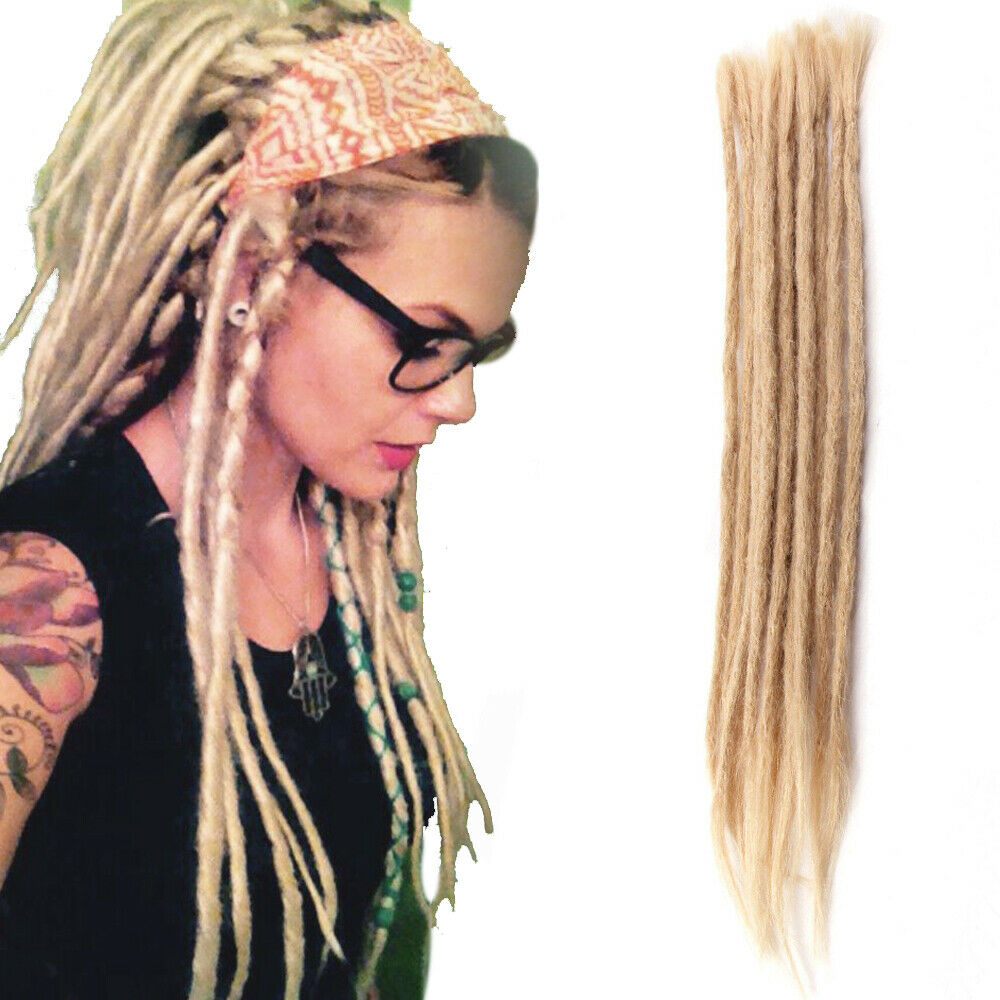 5pcs 20" Handmade Dreadlocks 100% Human Hair SE Dreads Crochet Braids Extensions