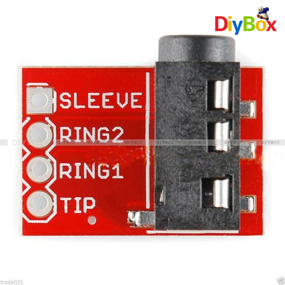 3.5mm Jack TRRS Breakout Headphone Video Audio MP3 Jack Professional
