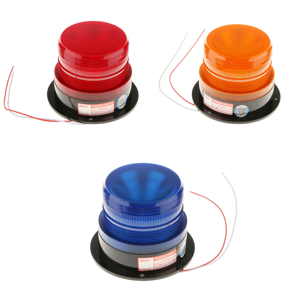 DC 24V LED Security Alarm Strobe Signal Warning Flashing Light Lamp Red