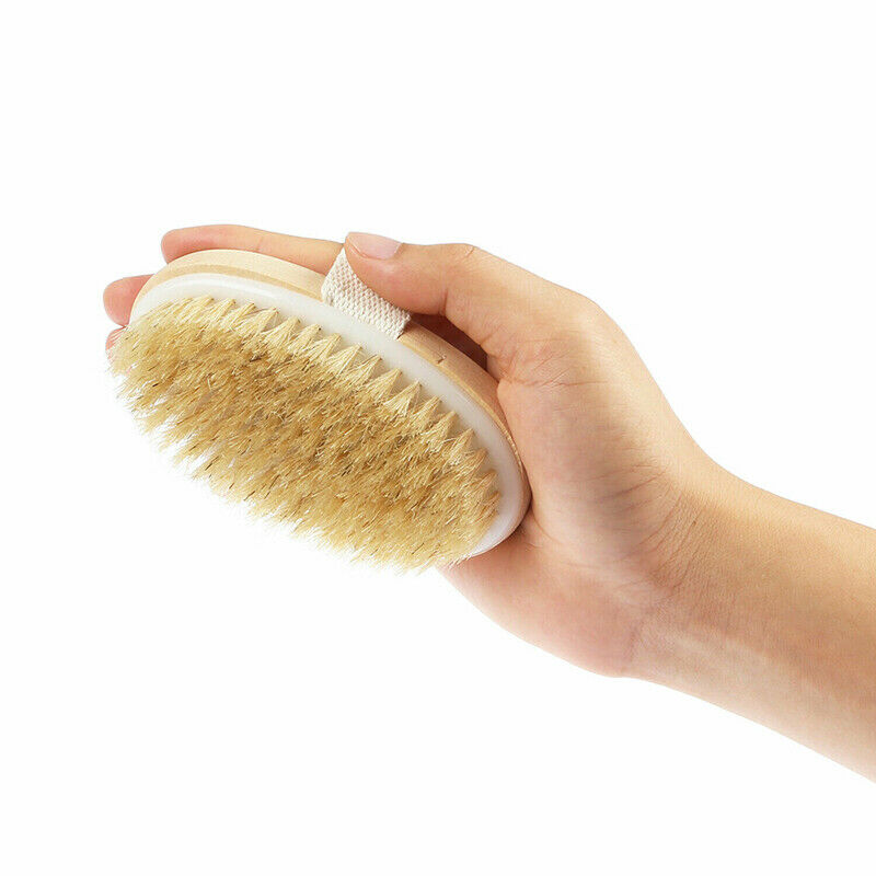 15" Handle Back Body Shower Spa Bath Brush Exfoliating Skin Clean Scrubbe.l8