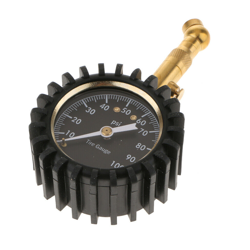 Car Vehicle Auto Van Tire Tyre Air Pressure Gauge 100 psi Dial Meter Tester
