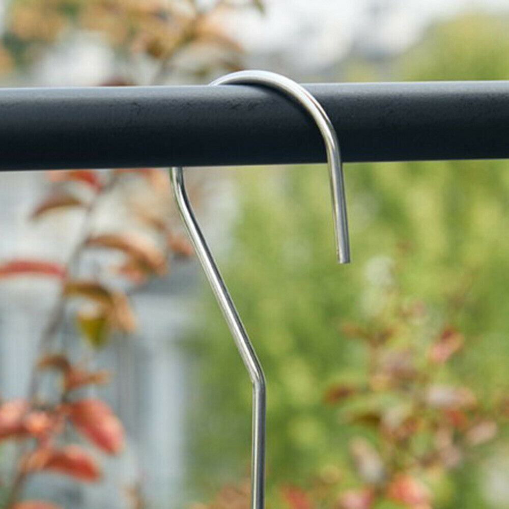 Stainless Steel Balcony Outdoor Spiral Shaped Drying Rack Quilt Sheet Hanger