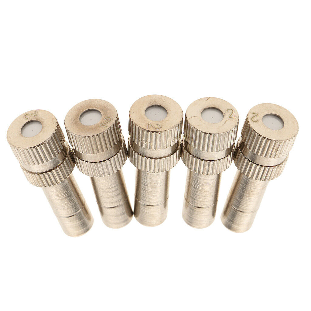 10Pack 0.2mm 6mm Low Pressure Nozzles Garden Irrigation Fog Misting Nozzles