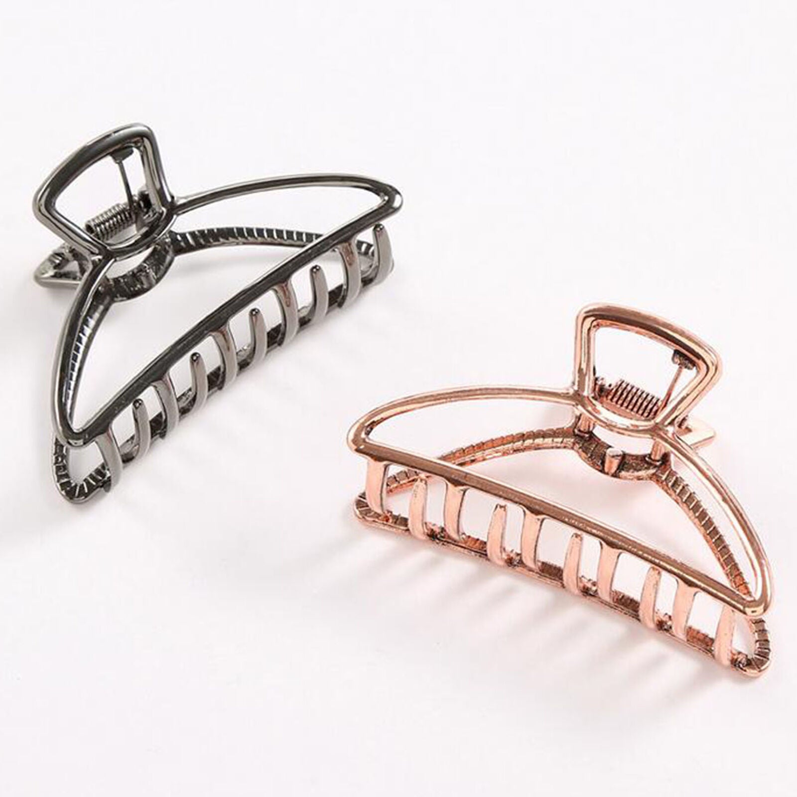 6 Pack Fashion Large Metal Hair Clips Open Shape Claw Clip Hair Shark Hair Clips