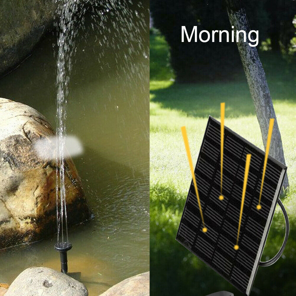 Mini Solar Fountain Garden Pool Pond Outdoor Swimming Pool Water Fountain @