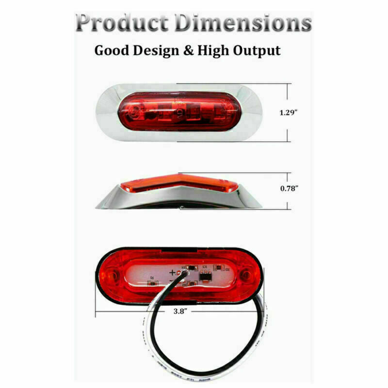 2x Red Green LED Boat Navigation Light Deck Waterproof Bow Pontoon Lights 12V