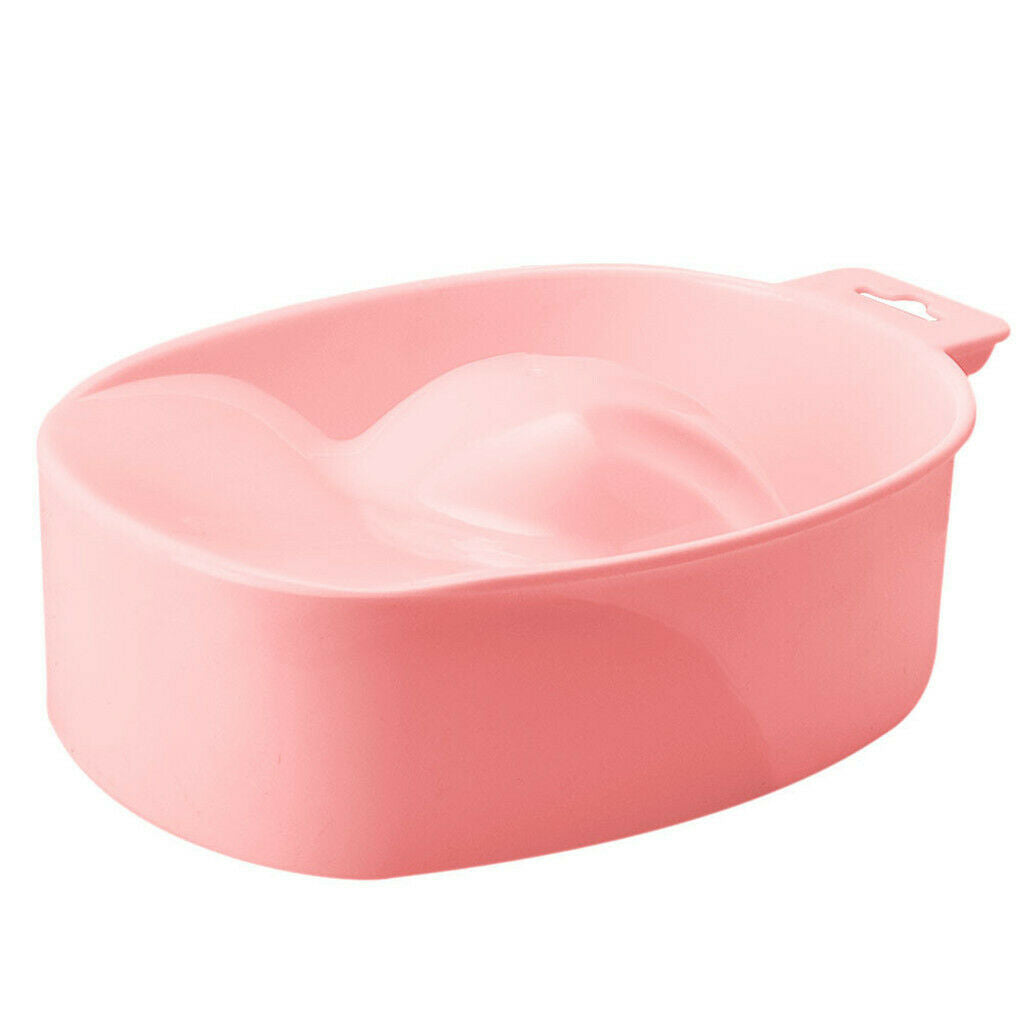5 Pieces Nail Art Manicure Care Soak Bowl Polish Remover Soak Tray Pink