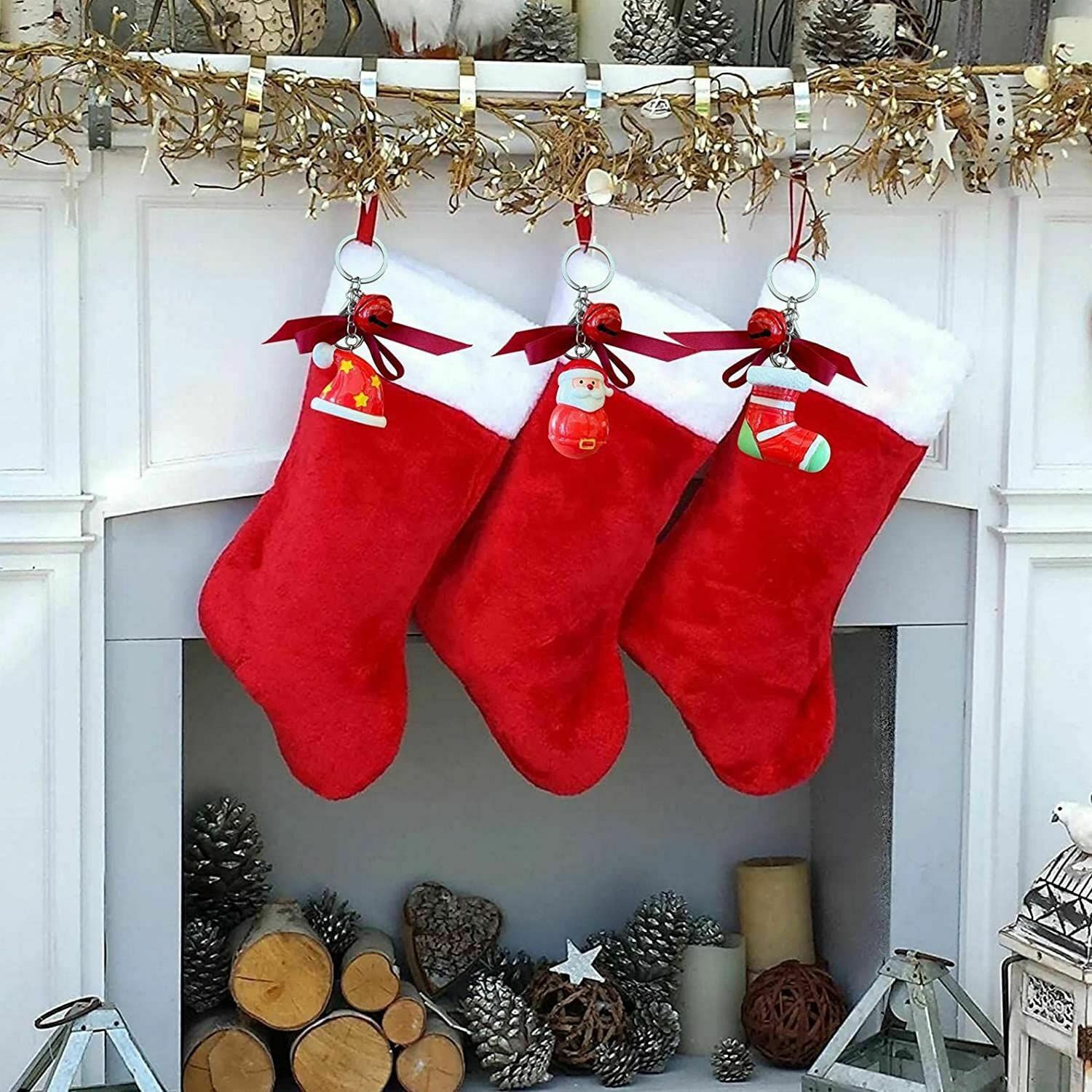 Lovely Figures Keychain Christmas Advent Calendar Christmas Theme Pendant