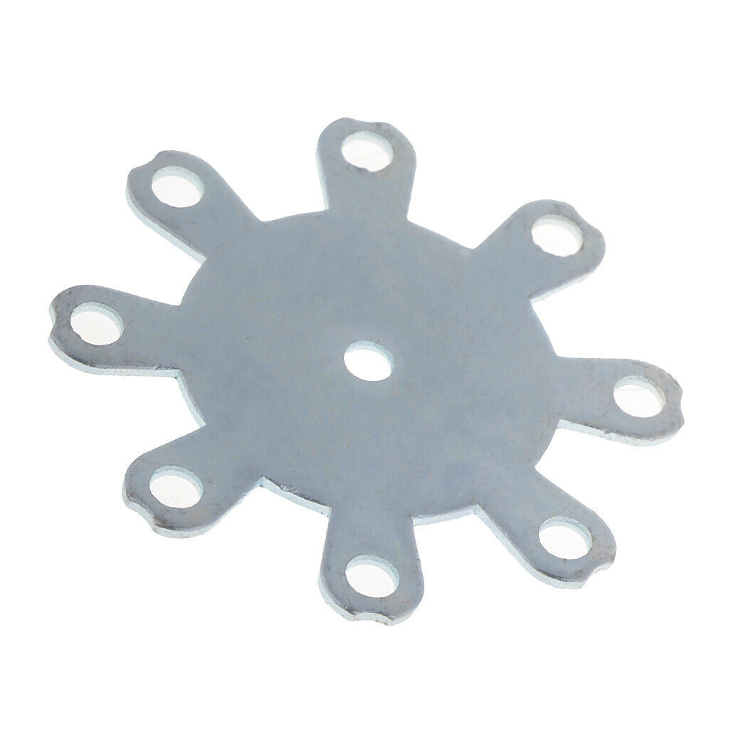 DIY Explosion Hook Plate with 8 Holes Fishing Tackle Iron Jig Hooks Plate