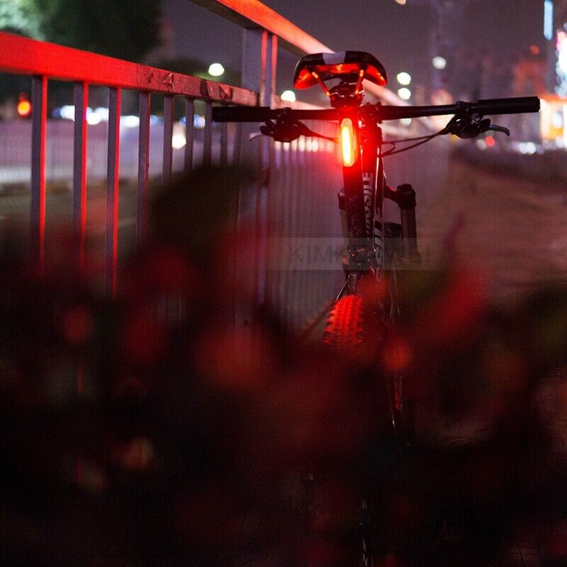 LED Bicycle Bike Tail Light Brake Rear Lamp Red USB Rechargeable Waterproof New