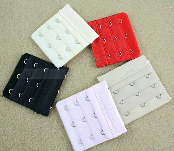 6 Colours Colors Bra Back Extender - 3 x 3 Rows / Hooks