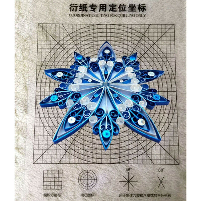 Quilling Paper Winding Plate Yan Paper Template Scrapbooking DIY Handmade.l8