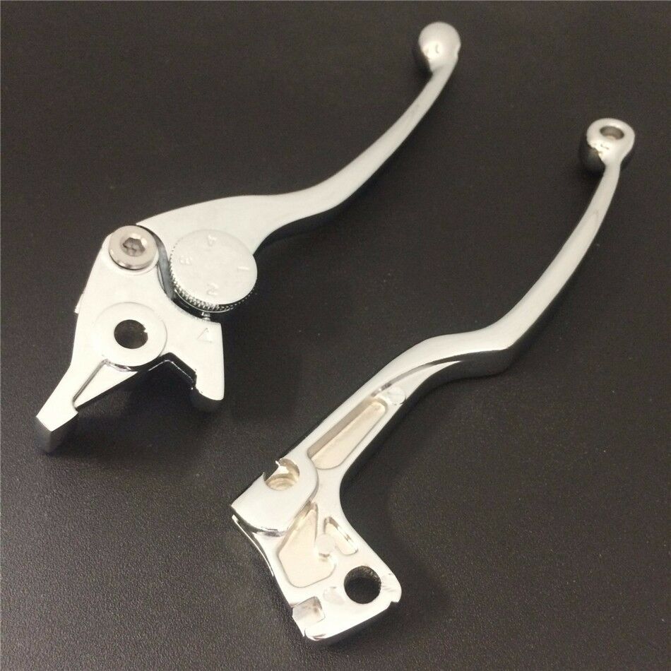 New Chrome Brake Clutch Hand Levers For Suzuki Gsxr 600 750 Katana