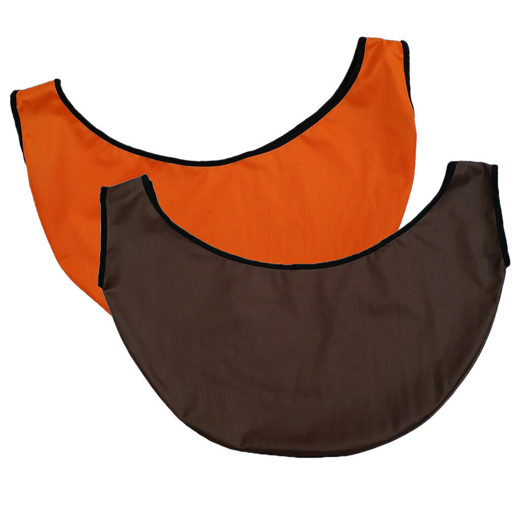 Pack of 2 Microfiber Bowling BallTowel Polish with See-Saw Coffee & Orange