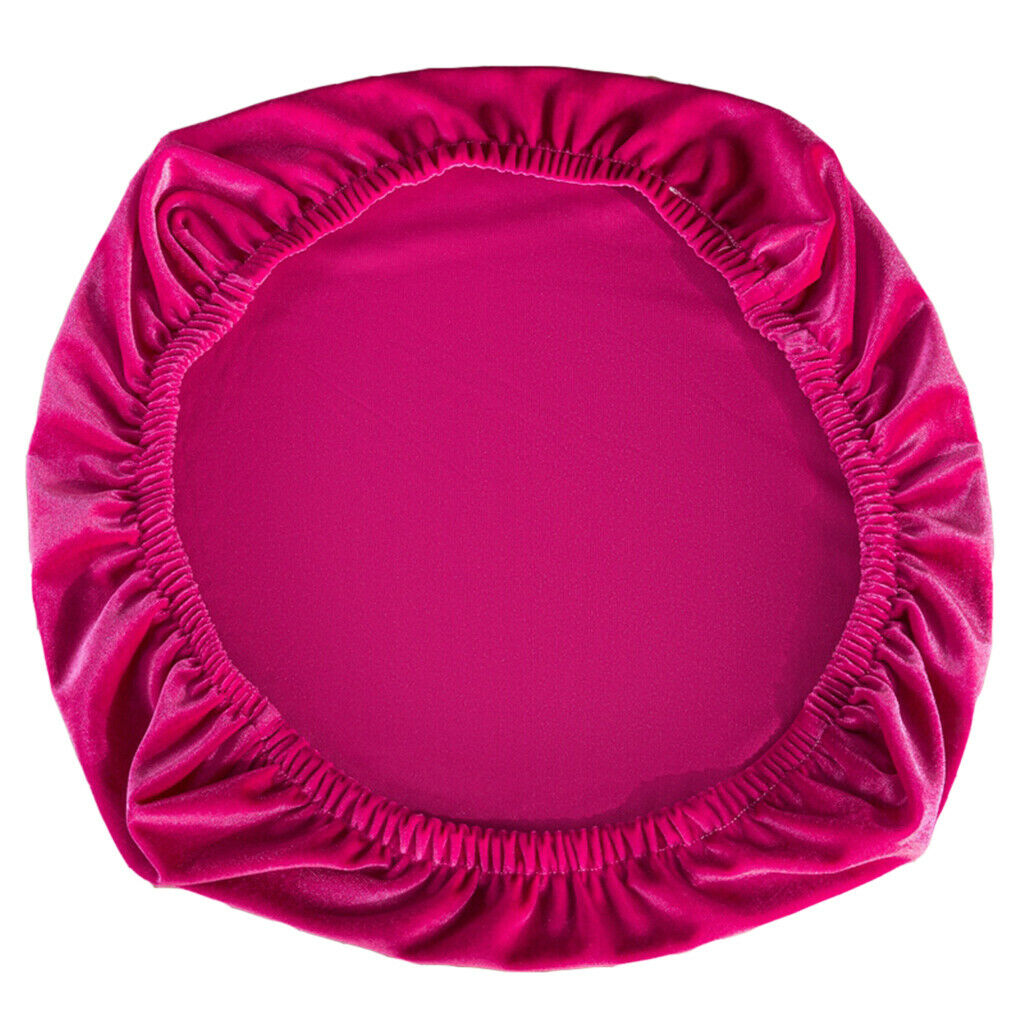 2Pieces Stretch Velvet Chair Covers Slipcovers Soft Cushion Decor Hot Pink