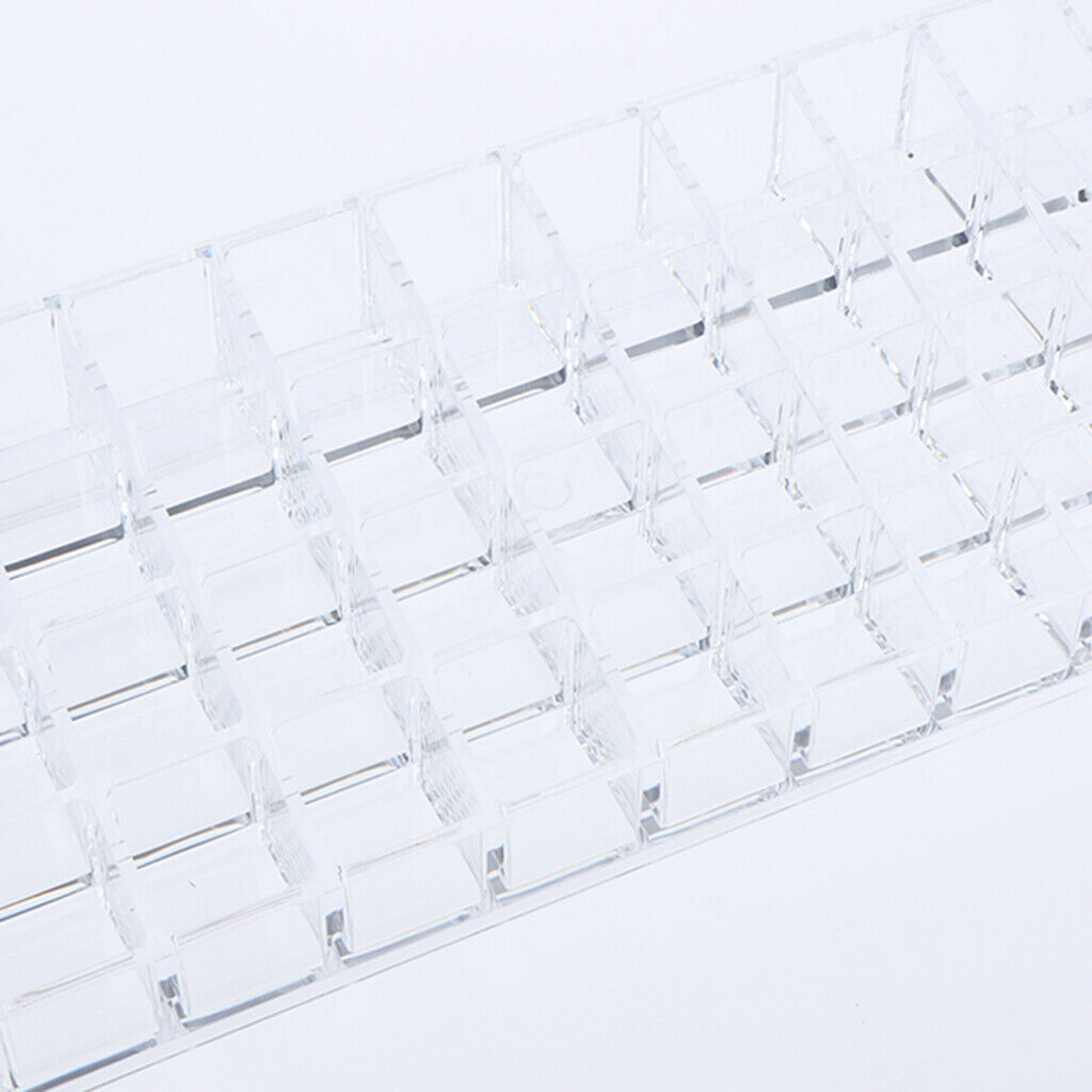 36 Spaces Clear Acrylic Lipstick Organizer Display Stand Cosmetic Makeup