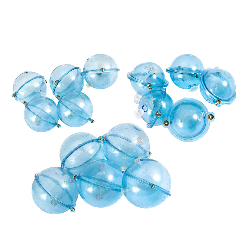 5x S + 5x L Round Fishing Bobber Water Bubble Floats Air-lock Fishing Tool